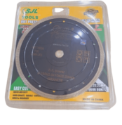 Black cutting disc with a smooth finish, designed for precision cutting in various industrial and hardware tasks.